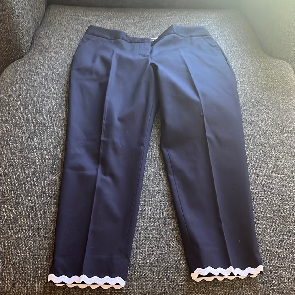 Talbots Navy Slim Crop Pants